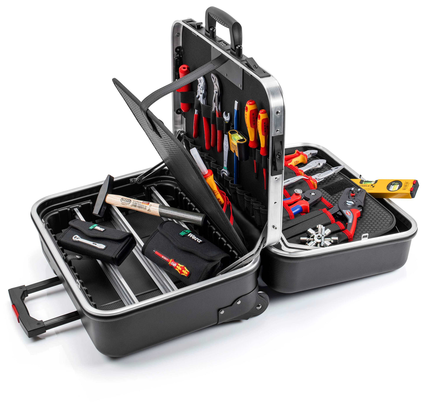 KNIPEX 00 21 41 Maleta de herramientas "BIG Twin Move" Electro 63 piezas