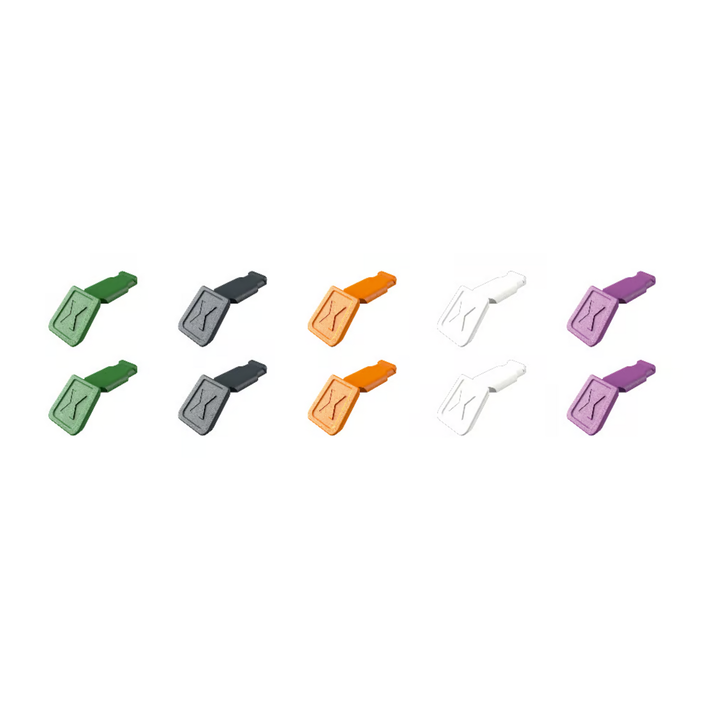 KNIPEX 00 61 10 C V02 Kit de clips clasificados por colores mezcla 2 (10 piezas)