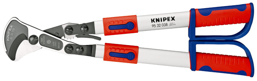 KNIPEX 95 32 038 Cortacables (tipo matraca) Con brazos telescópicos con mangos en dos componentes 570 mm