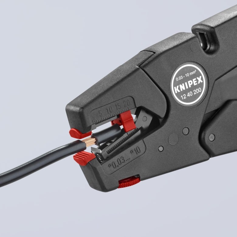 KNIPEX 12 40 200 Pelacables autoajustable 200 mm