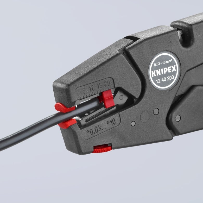 KNIPEX 12 40 200 Pelacables autoajustable 200 mm