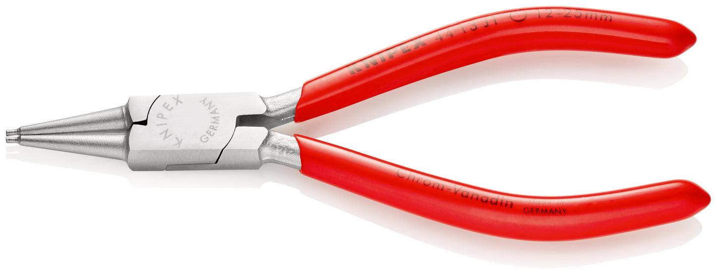 KNIPEX 44 13 J1 Pinza para anillos de retención interiores con puntas rectas con mangos de plástico cromada 140 mm (5.5'')