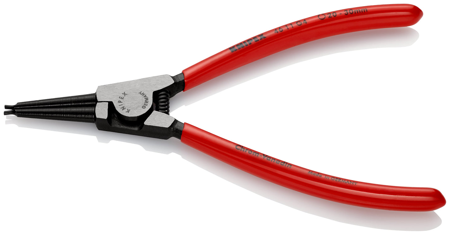 KNIPEX 46 11 G4 Pinza para anillos de retención Para anillos de agarre en ejes recubierto de plástico acabado pavonado 180 mm