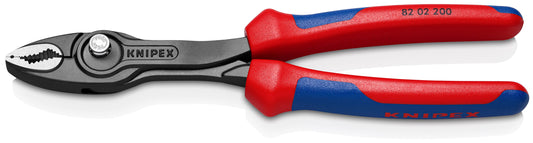 KNIPEX 82 02 200 SB Pinza de agarre frontal ajustable TwinGrip 200 mm