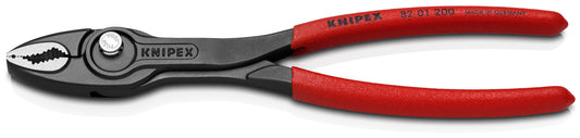 KNIPEX 82 01 200 SB Pinza de agarre frontal ajustable TwinGrip 200 mm