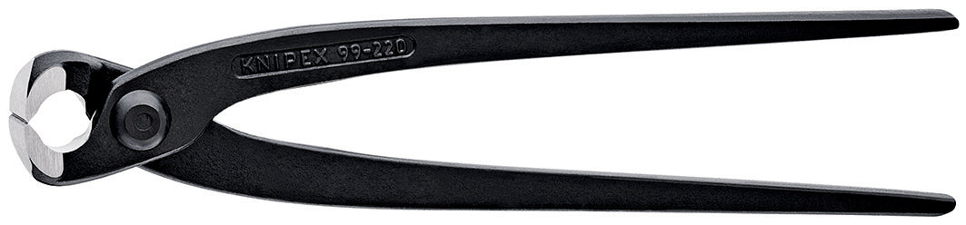 KNIPEX 99 00 220 SB Pinzas para armadores (Pinzas Rabitz o de trenzador) acabado pavonado 220 mm