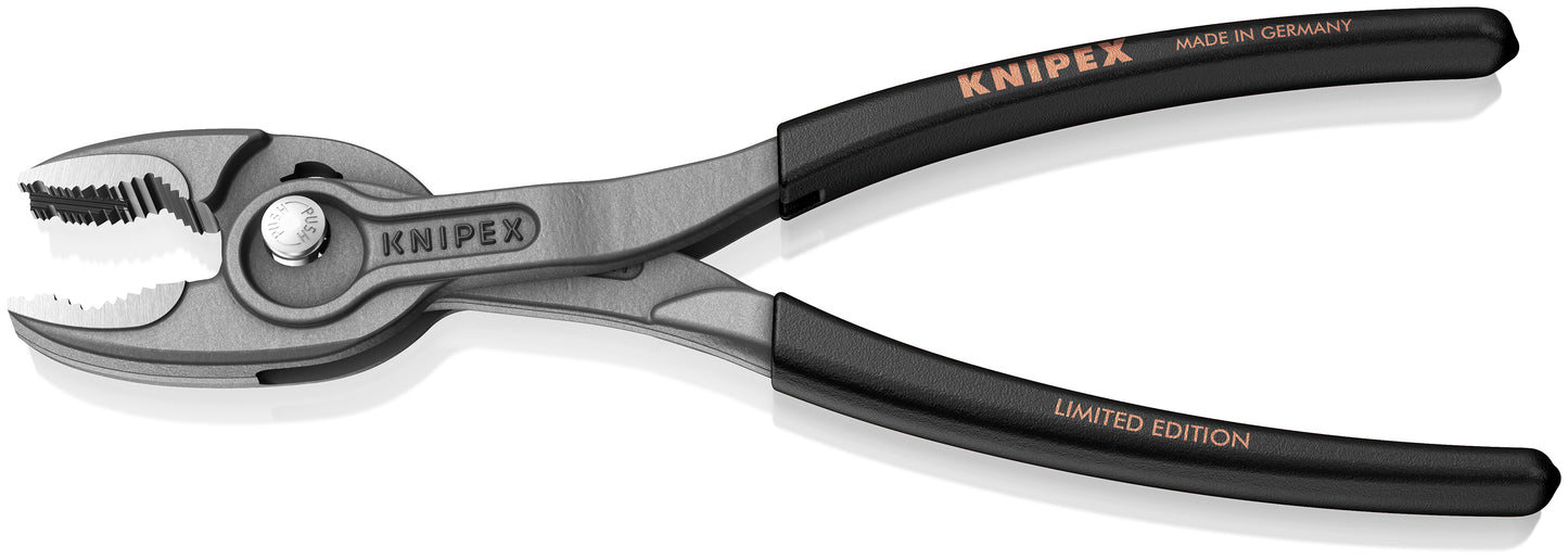 KNIPEX 82 01 200 S02 Pinza de mecánico de agarre frontal y lateral Twingrip 200 mm (8'') XMAS 2025 - Edición limitada