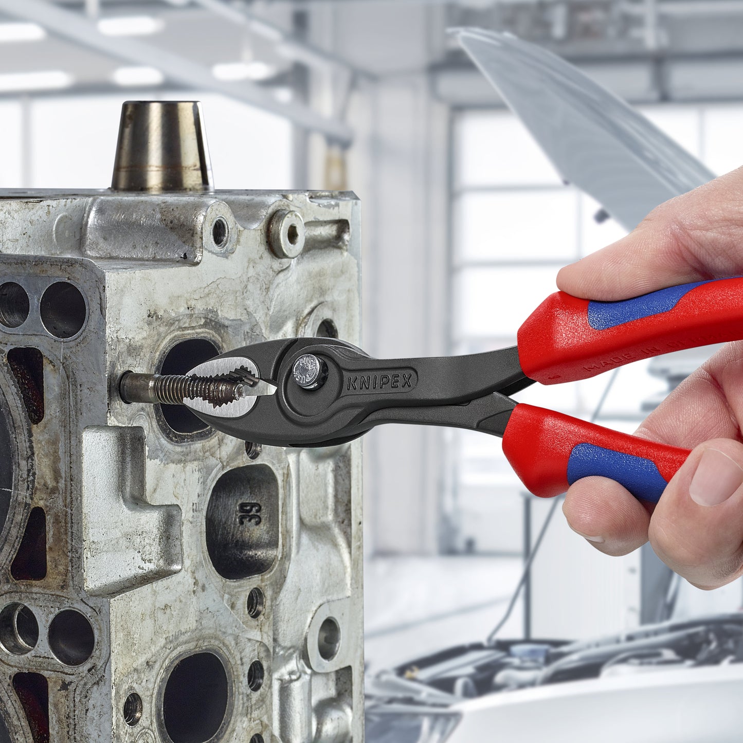 KNIPEX 82 02 200 Pinza de agarre frontal y lateral TwinGrip 200 mm (8")