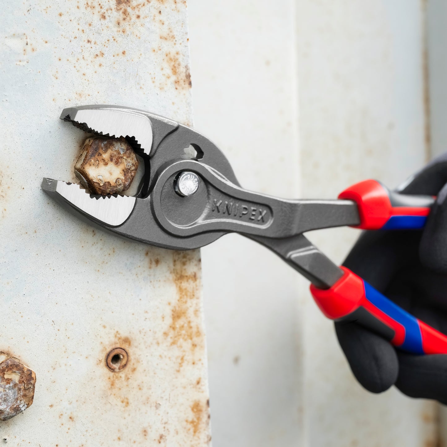 KNIPEX 82 02 250 TwinGrip® Pinza de presión frontal 250 mm