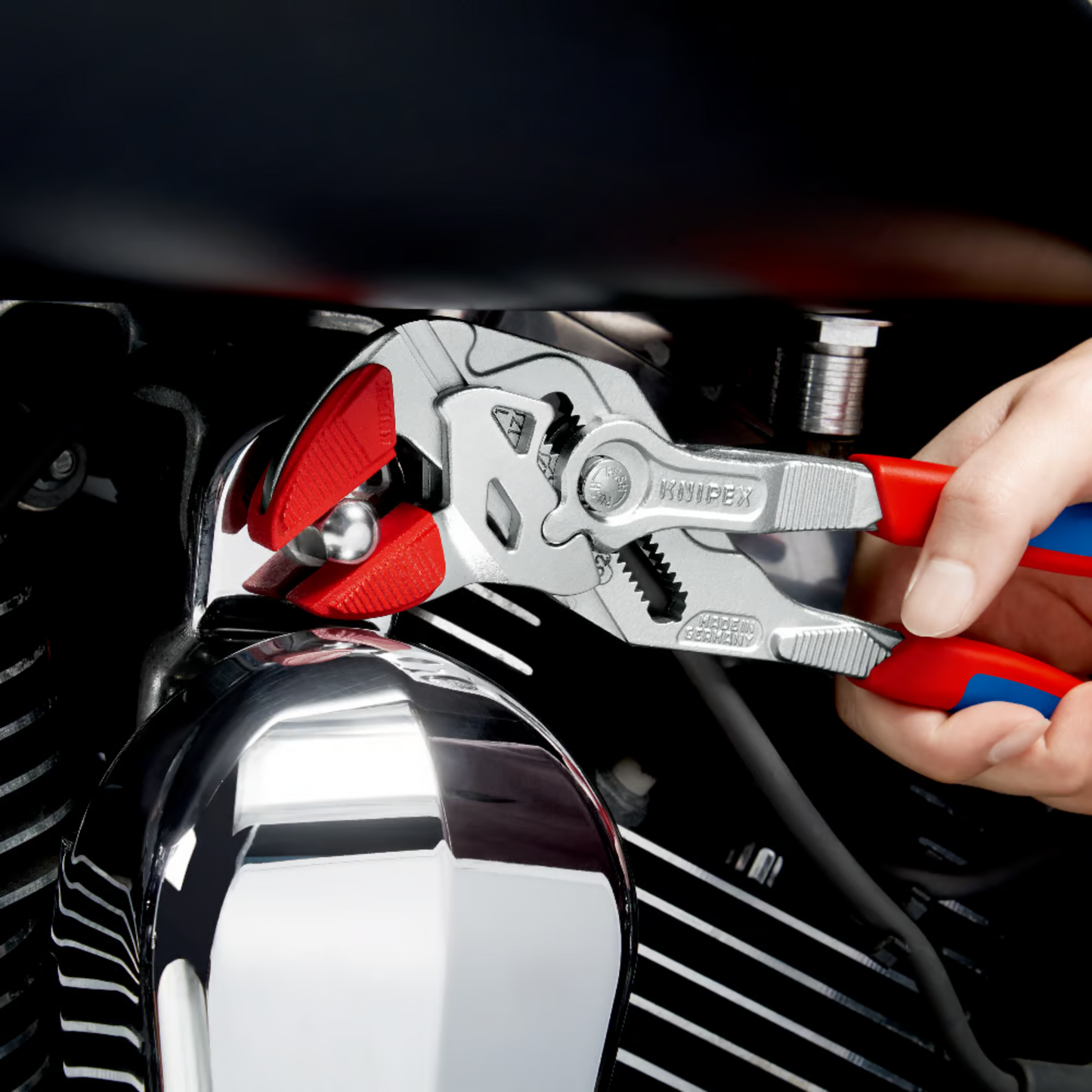 KNIPEX 86 05 250 SB Pinza de extensión y llave en una sola herramienta 250 mm (10")