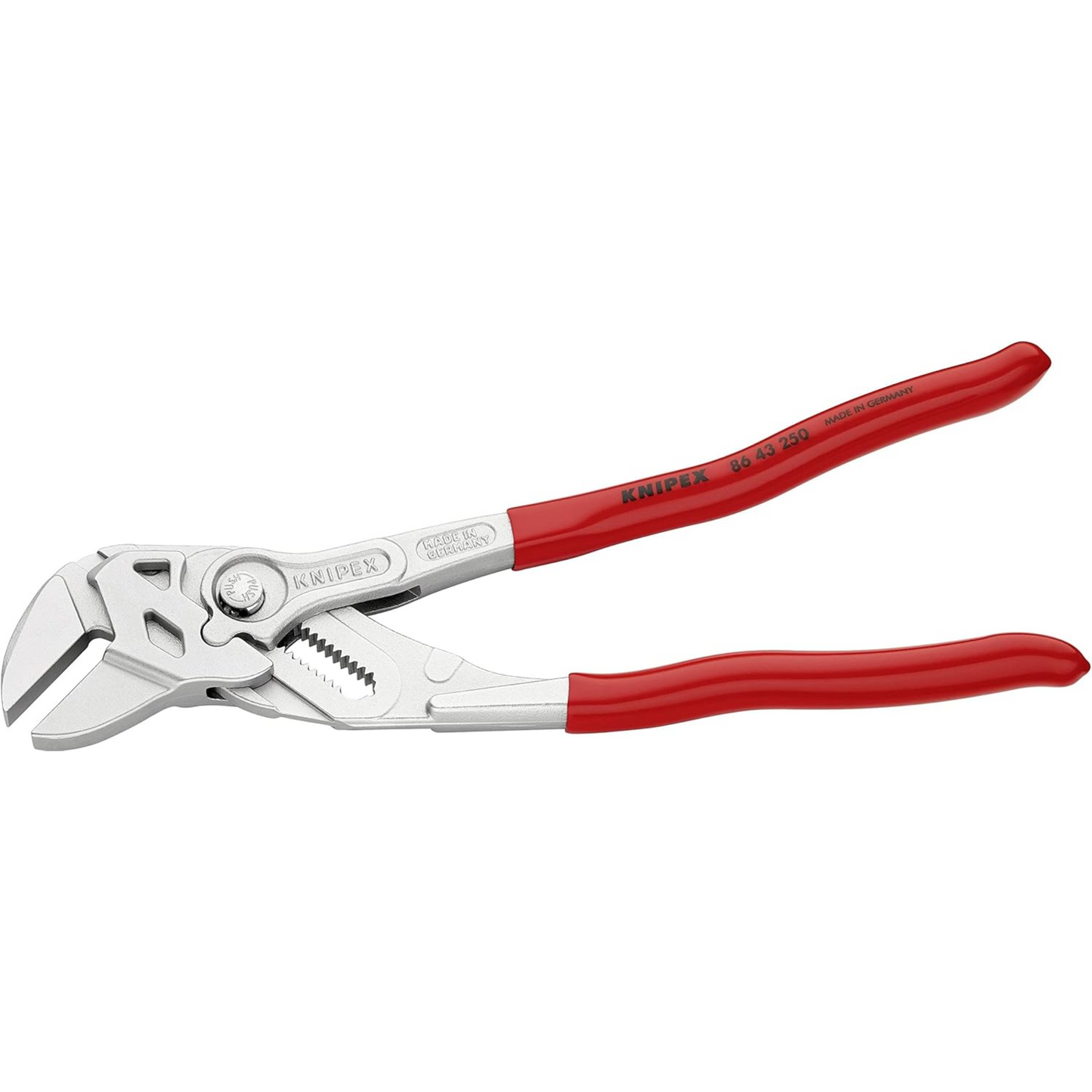 KNIPEX 86 43 250 Pinza de extensión y llave en una sola herramienta mangos en ángulo de 15º 250 mm (10″)