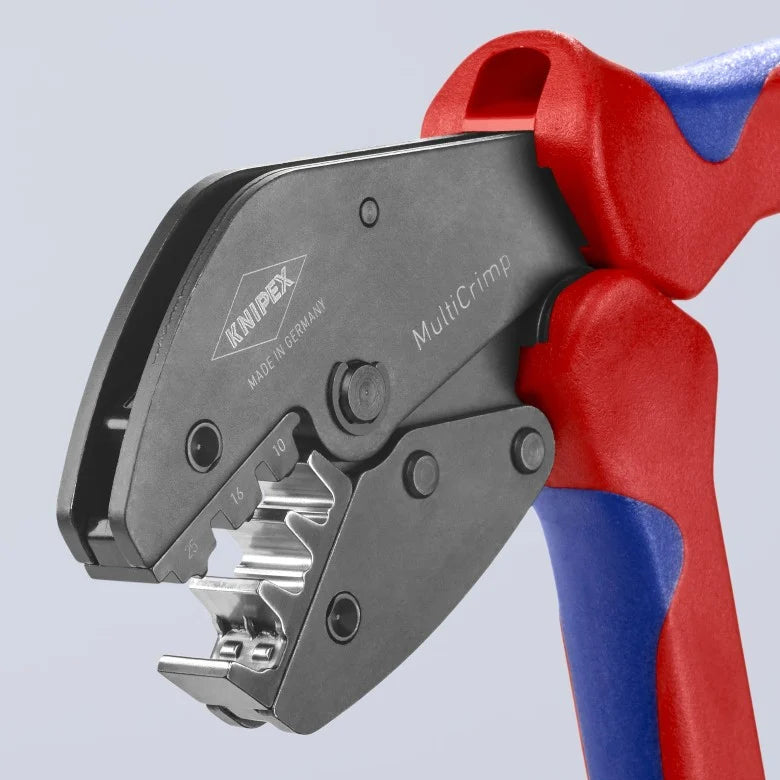 KNIPEX 97 33 02 Pinza crimpadora con porta-mordazas MultiCrimp 250 mm