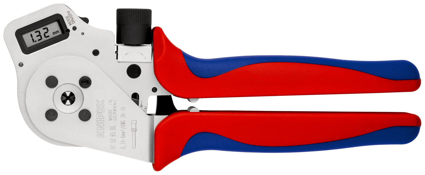KNIPEX 97 52 65 DG Pinza para ponchar terminales girados Con fundas en dos componentes cromado 250 mm
