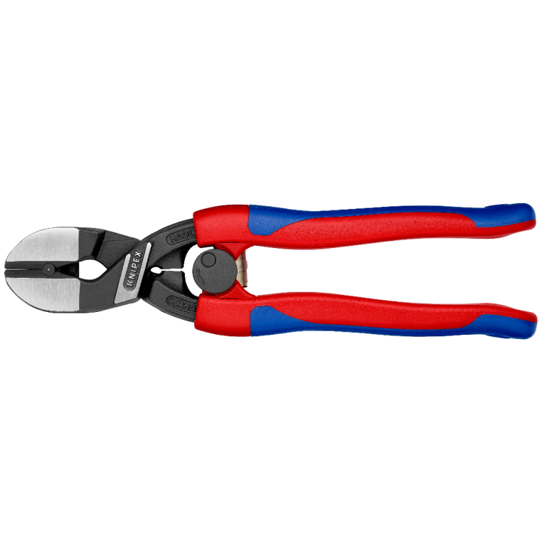 KNIPEX 71 22 200 SB Cortapernos compacto CoBolt con ángulo de 20 de alto apalancamiento 200 mm