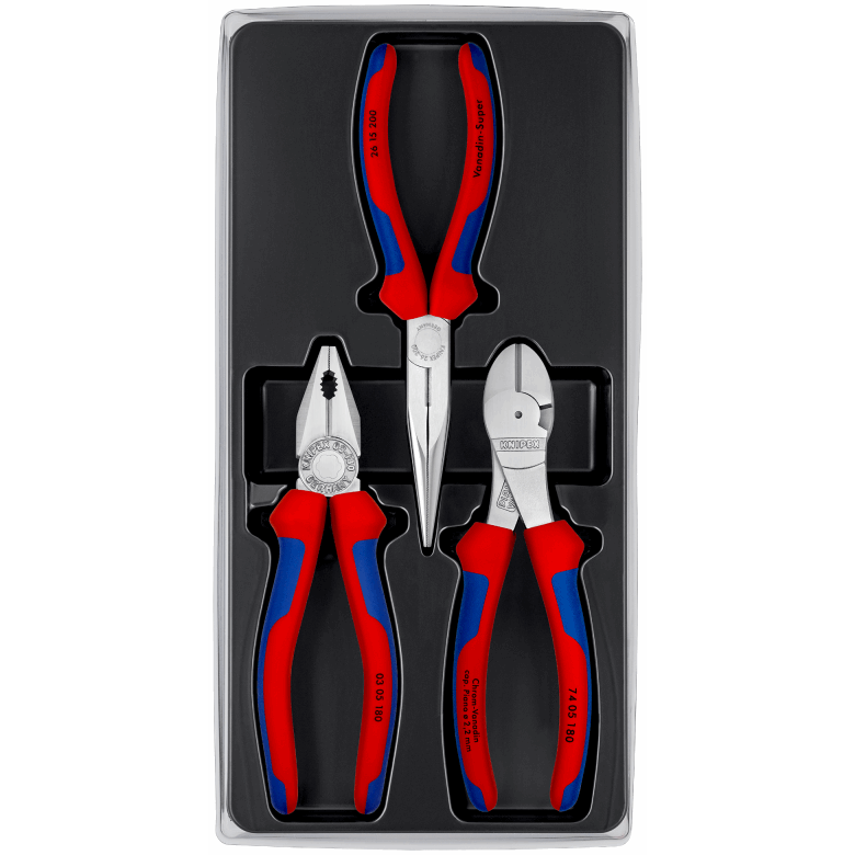 KNIPEX 00 20 11 V01 Kit de herramientas de pinzas 3 piezas