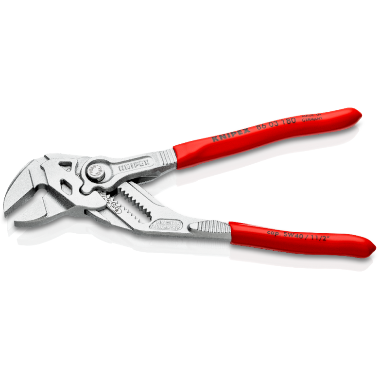 KNIPEX 86 03 180 SB Pinza de extensión y llave en una sola herramienta 180 mm (7 1/4″)