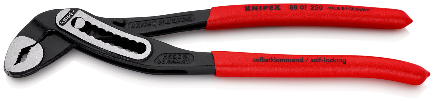 KNIPEX 88 01 250 SB Alligator© Pinzas de extensión con mangos de plástico antideslizante acabado pavonado 250 mm