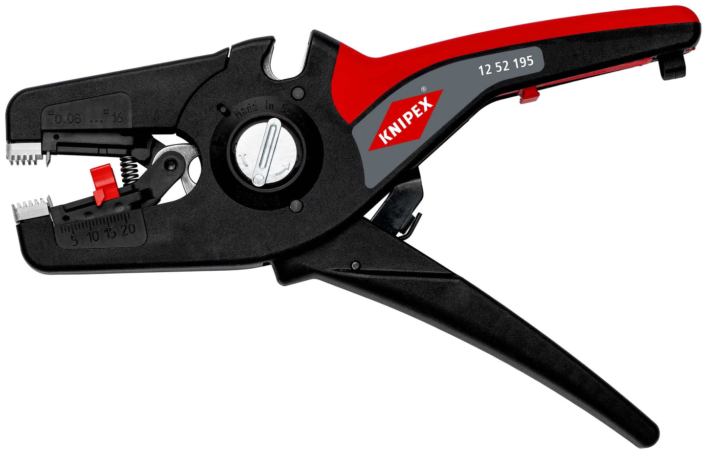 KNIPEX 12 52 195 Pinza pelacables automática PreciStrip16 28-6 AWG 190 mm (7.75″)