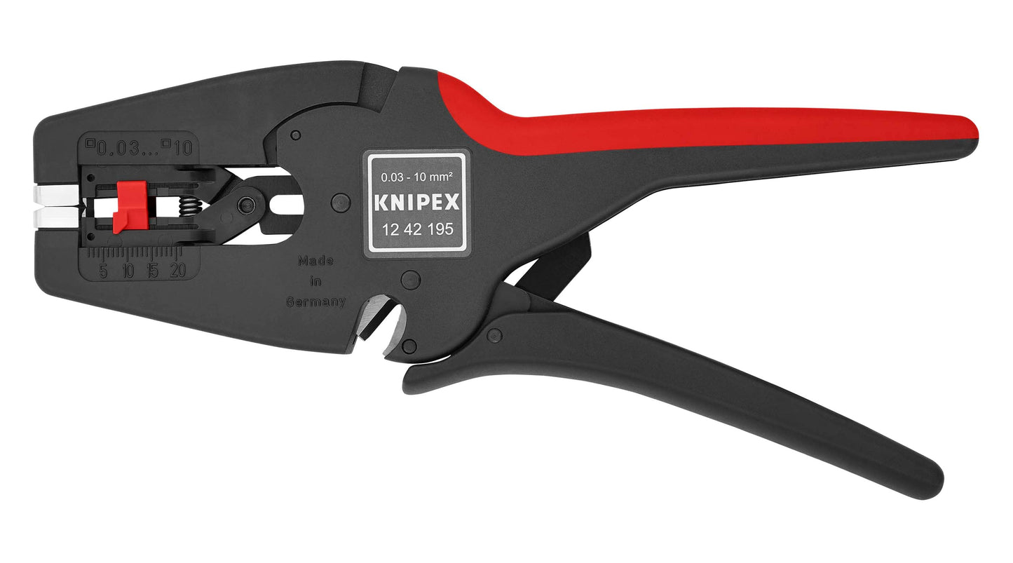 KNIPEX 12 42 195 Pinza pelacables automática MultiStrip10 32-8 AWG 195 mm (7.75″)