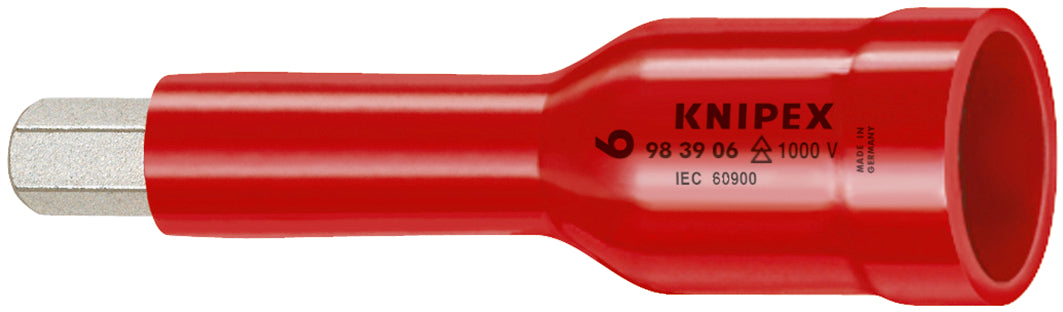 KNIPEX 98 49 05 Dado allen aislado 1000V de 5 mm para cuadradillo de 1/2'' 75 mm