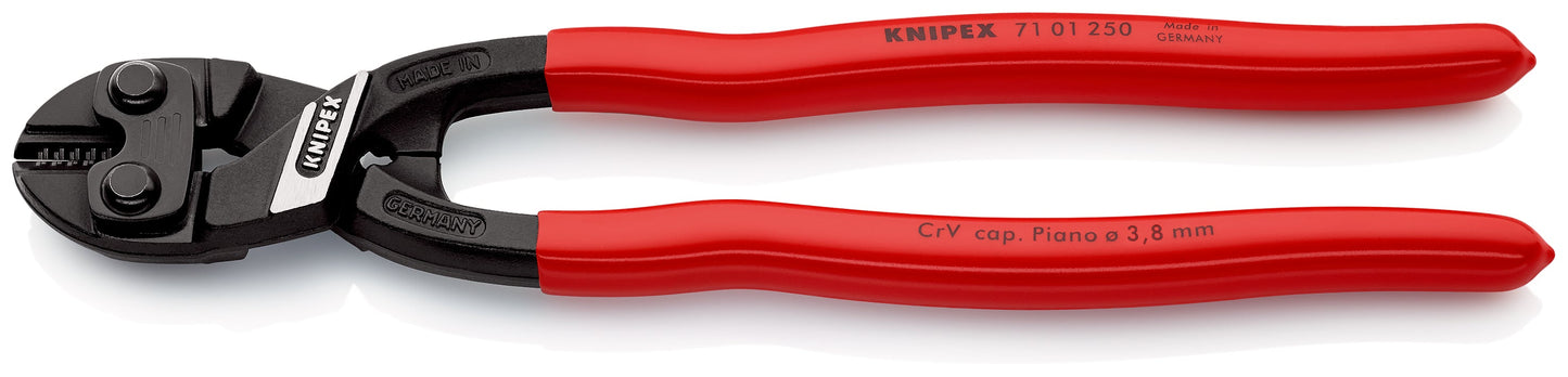 KNIPEX 71 01 250 SB CoBolt© XL Cortapernos compacto con mangos de plástico acabado pavonado 250 mm