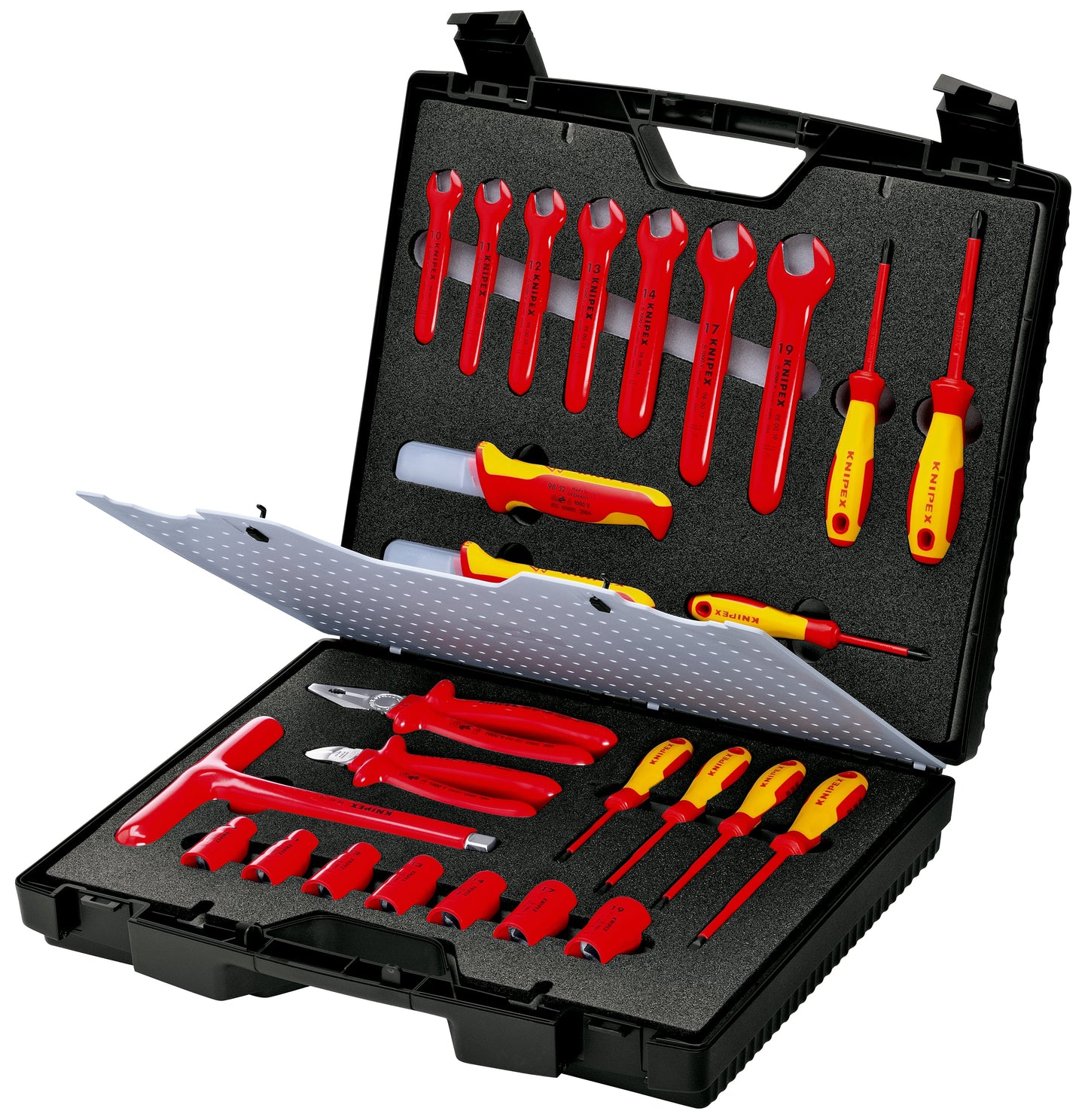 KNIPEX 98 99 12 Maletín estándar 26 piezas Con Herramientas aisladas para trabajar en instalaciones eléctricas