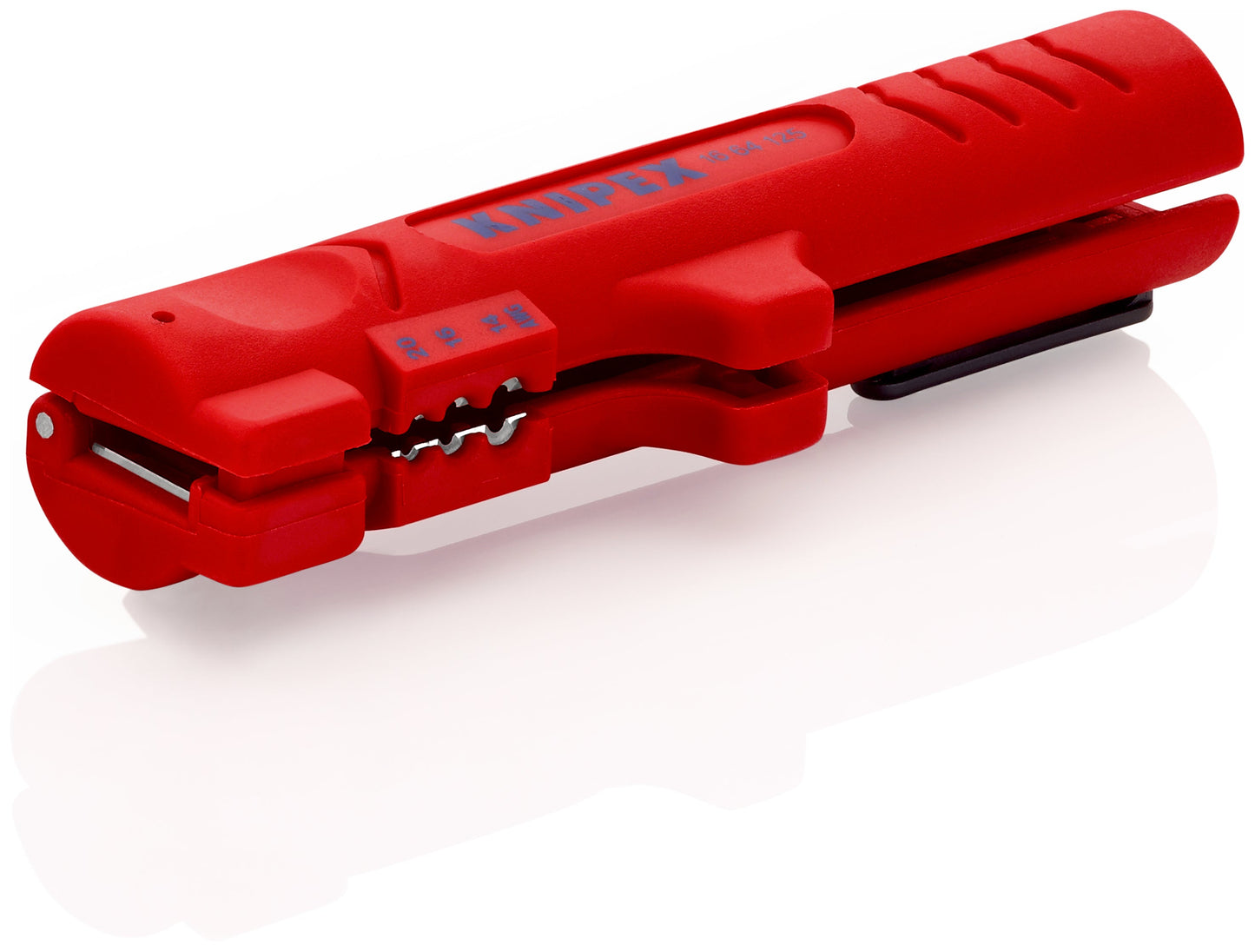 KNIPEX 16 64 125 SB Pelacables para cables planos y redondos de plástico reforzado con fibra de vidrio 125 mm (5″)