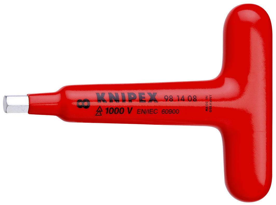 KNIPEX 98 14 06 Desarmador para tornillos de cabeza hexagonal Con mango en forma de T 120 mm