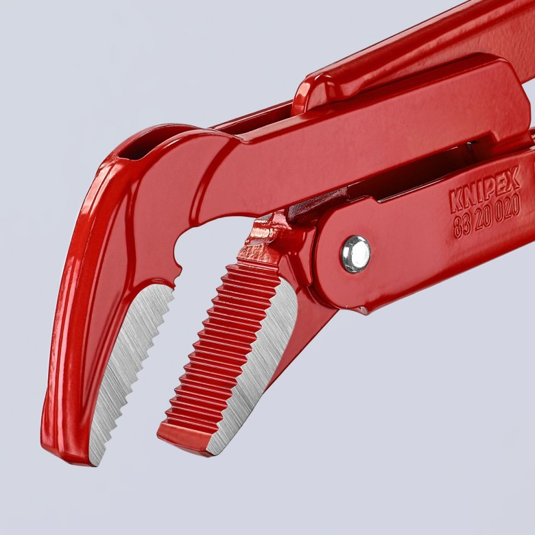 KNIPEX 83 20 020 Llave stillson sueca de 45° para tubos 570 mm (22.5")