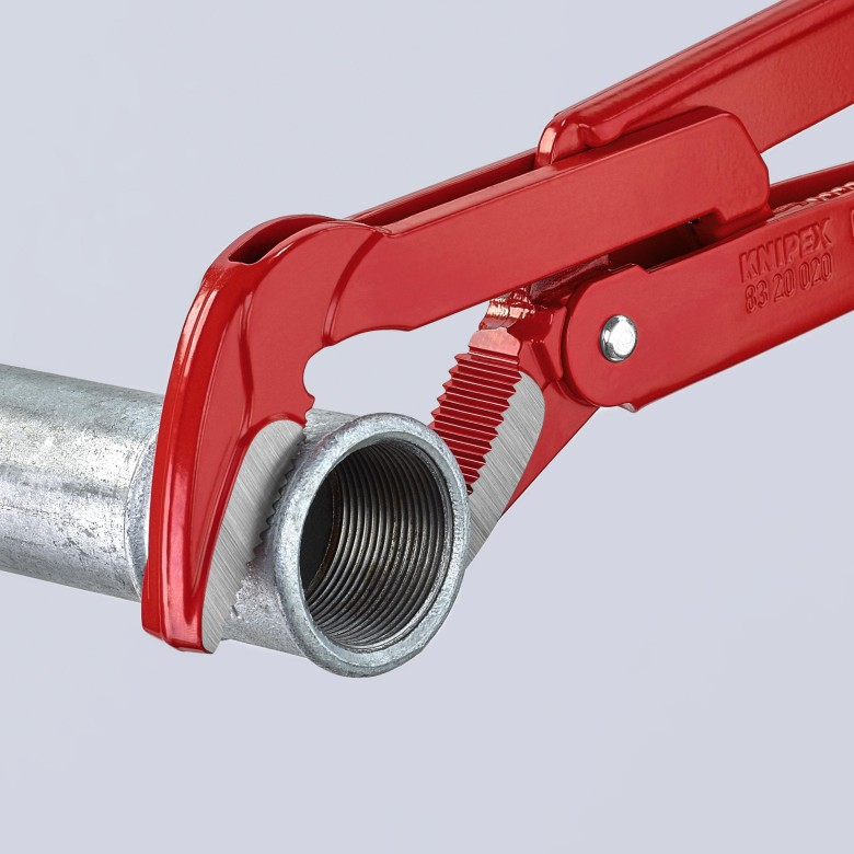 KNIPEX 83 20 020 Llave stillson sueca de 45° para tubos 570 mm (22.5")
