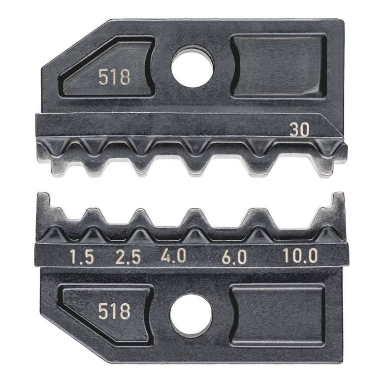 KNIPEX 97 49 30 Mordaza de crimpado para conectores de enchufe no aislados