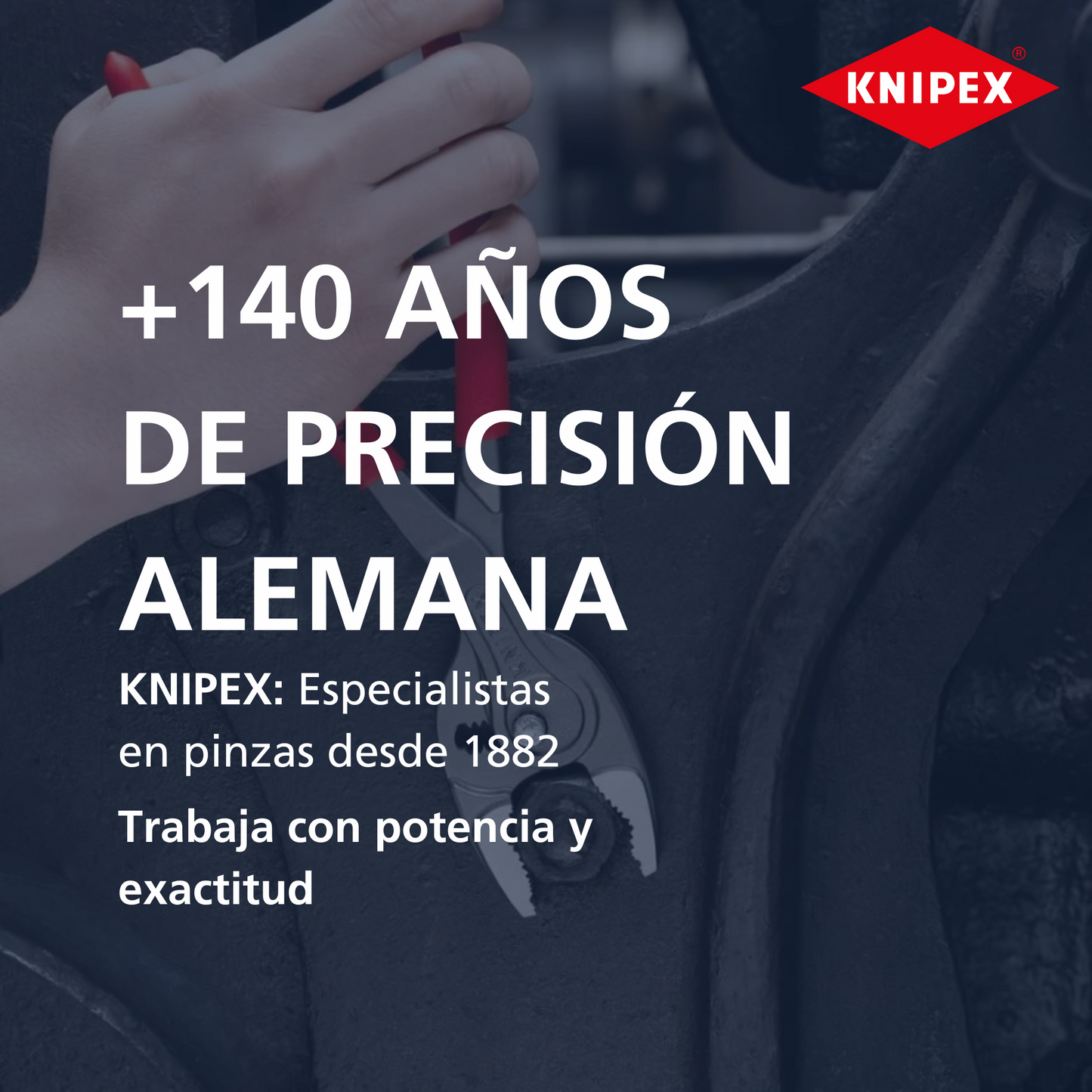 KNIPEX 09 15 240 Pinza de electricista mod. americano con mangos ergonómicos cromada 240 mm (9.5″)