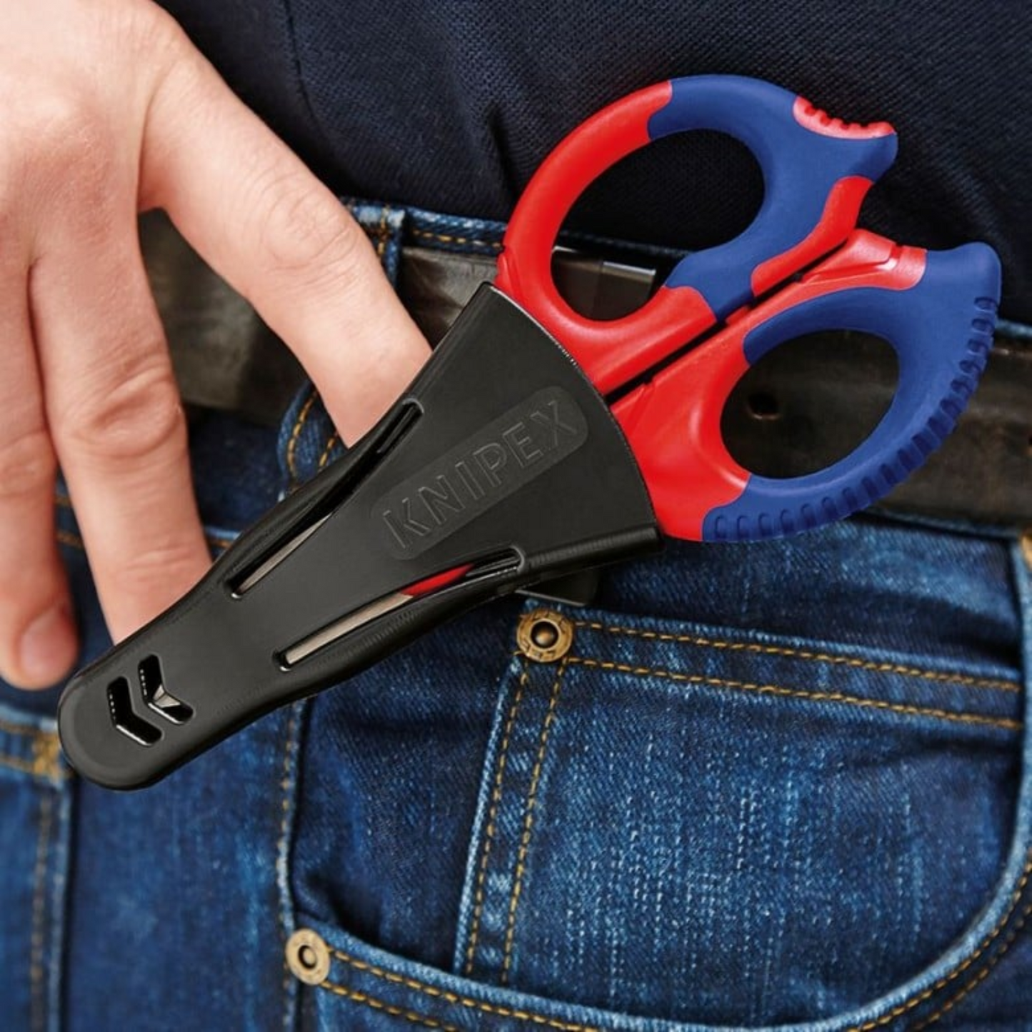 KNIPEX 95 05 155 SB Tijeras para electricistas 155 mm (6 1/4″)