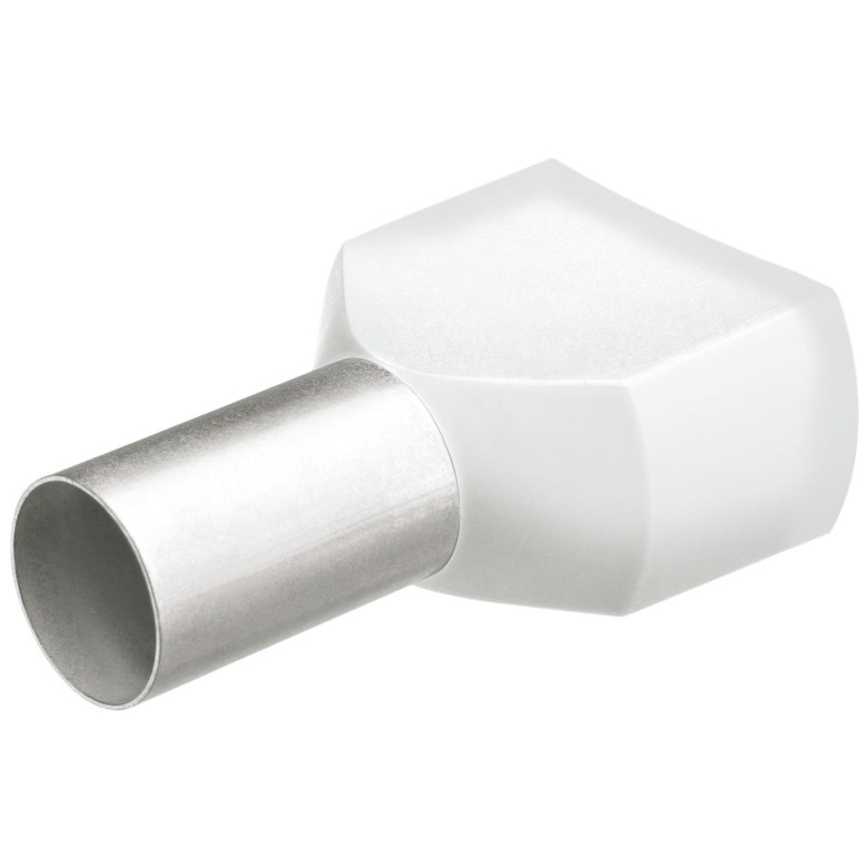 KNIPEX 97 99 370 Terminales aisladas ferrul doble color blanco para cable de 20 AWG (0.5 mm²) 200 piezas