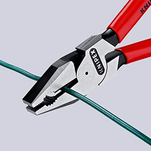 KNIPEX 02 02 225 SB Pinza universal de alta palanca con mangos ergonómicos pavonada 225 mm (9″)