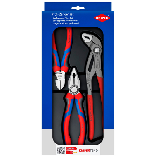 KNIPEX 00 20 09 V01 Kit de pinzas bestseller 3 piezas