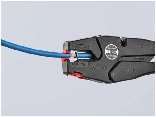 KNIPEX 12 50 200 Pinza pelacables autoajustable 14-6 AWG 200 mm (8″)