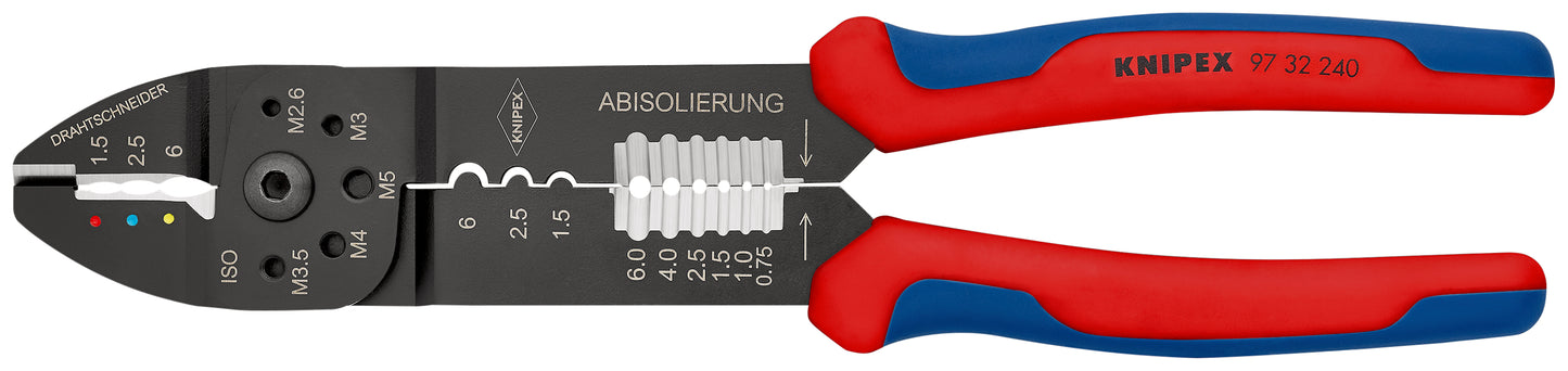 KNIPEX 97 32 240 SB Pinzas para crimpar terminales 240 mm