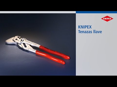 KNIPEX 86 03 400 Tenaza llave XL Pinza y llave en una sola herramienta recubierto de plástico cromado 400 mm