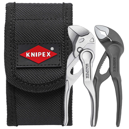 KNIPEX 00 20 72 V04 XS Kit de mini pinzas XS en funda para cinturón 2 piezas 110 mm (4.25″)