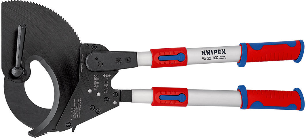 KNIPEX 95 32 100 Cortacables (tipo matraca) Con brazos telescópicos con mangos en dos componentes 680 mm