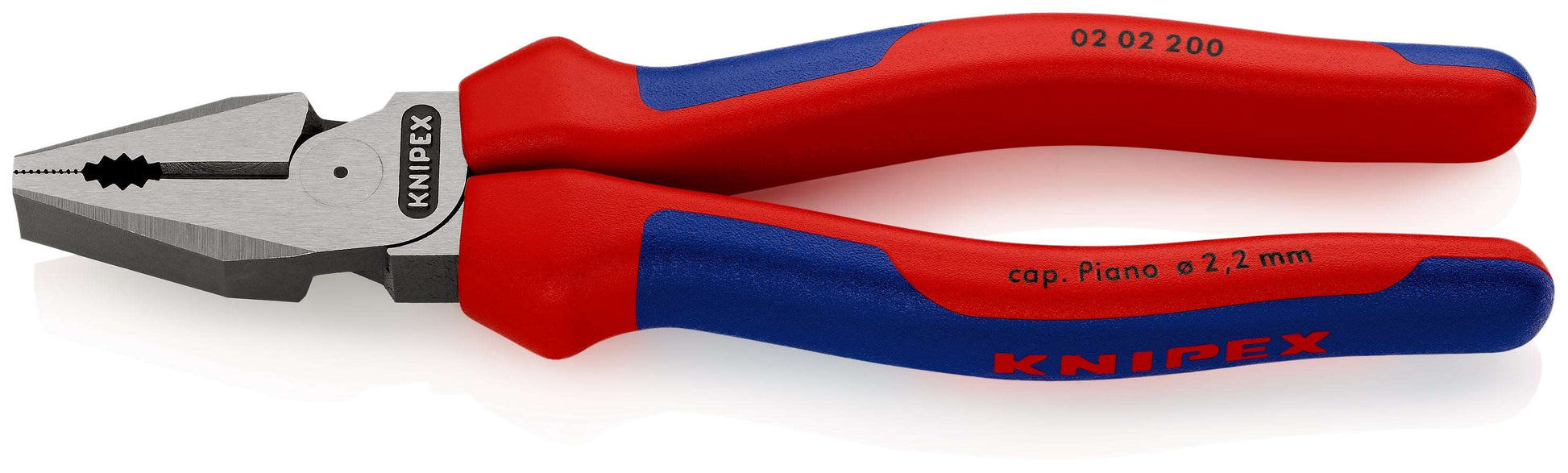 KNIPEX 02 02 200 SB Pinza universal para trabajos pesados con fundas en dos componentes acabado pavonado 200 mm