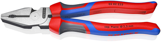KNIPEX 02 02 225 SB Pinza universal de alta palanca con mangos ergonómicos pavonada 225 mm (9″)