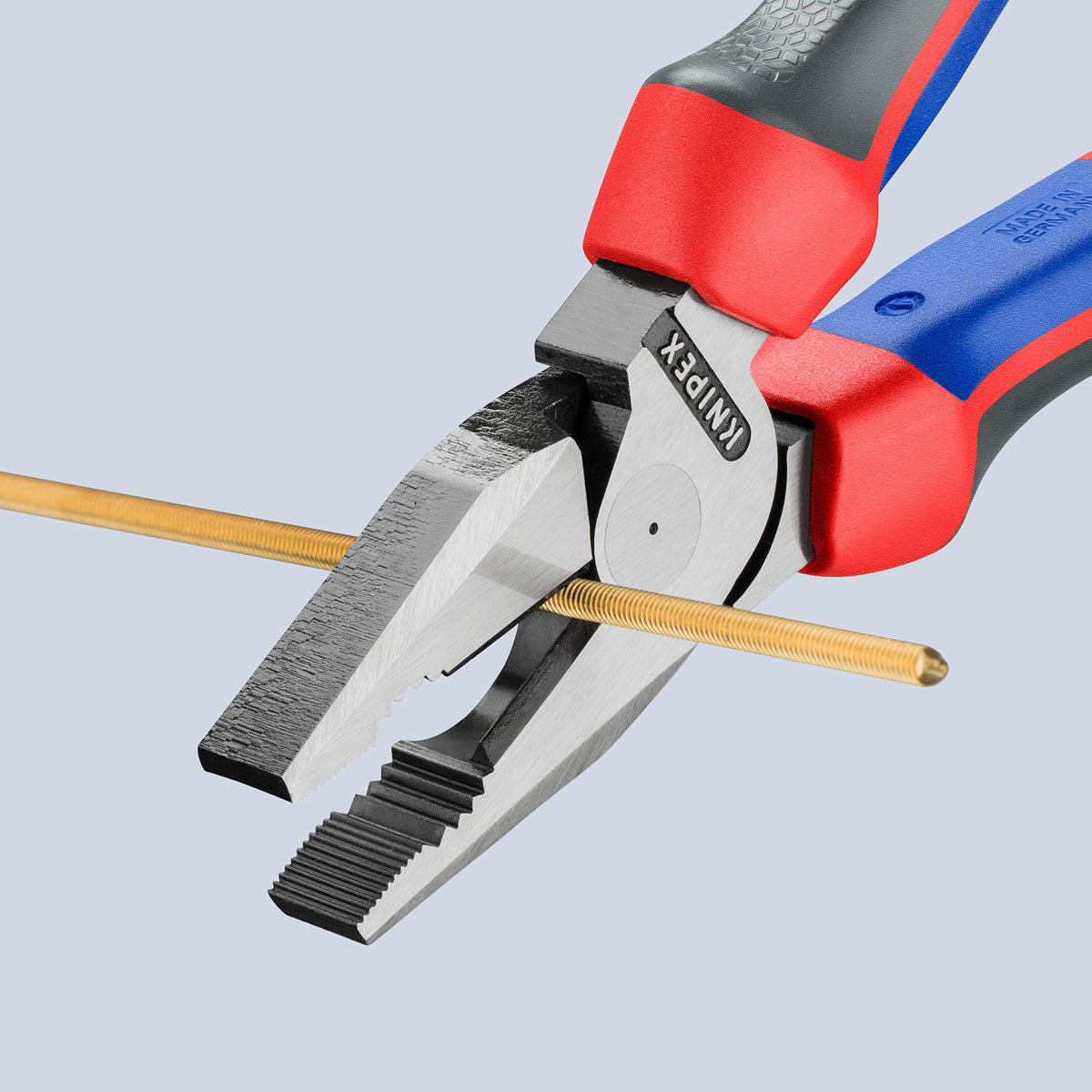 KNIPEX 02 02 225 SB Pinza universal de alta palanca con mangos ergonómicos pavonada 225 mm (9″)