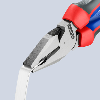 KNIPEX 02 02 225 SB Pinza universal de alta palanca con mangos ergonómicos pavonada 225 mm (9″)