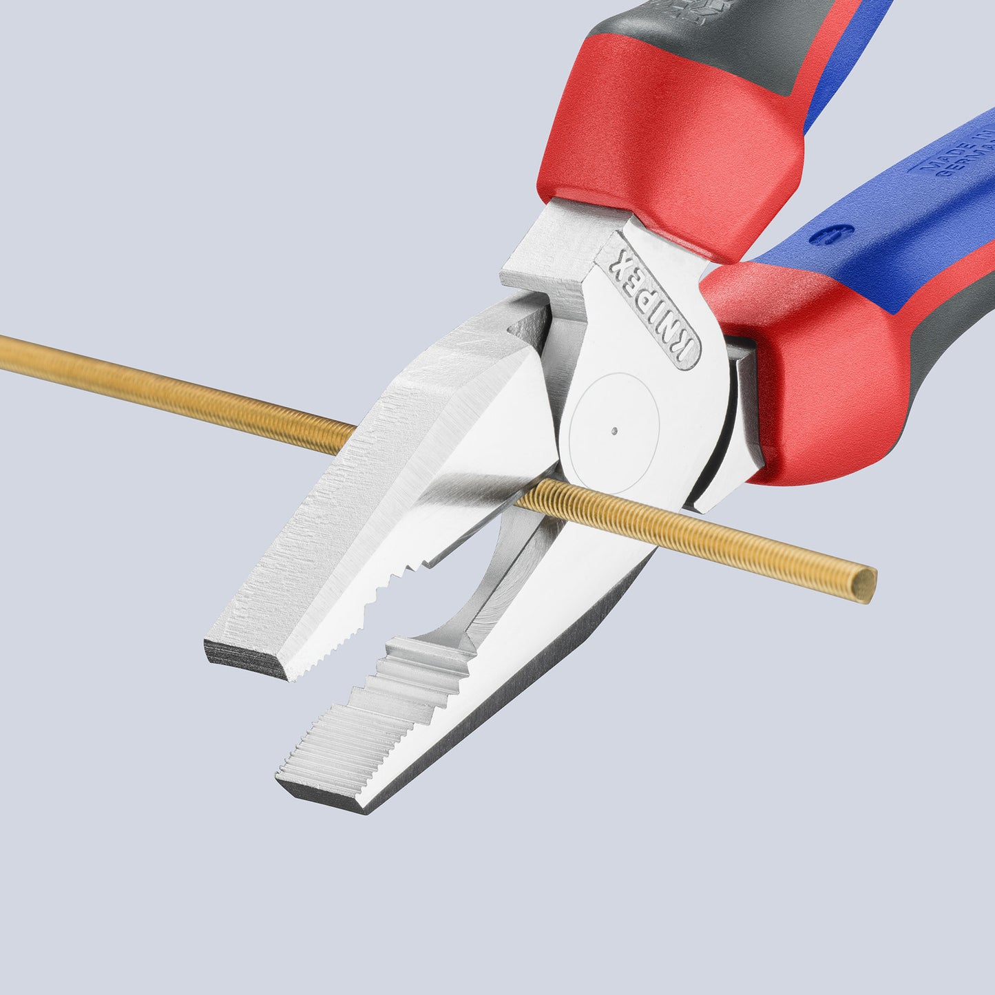 KNIPEX 02 05 225 Pinza universal de alta palanca con mangos ergonómicos cromada 225 mm (9″)