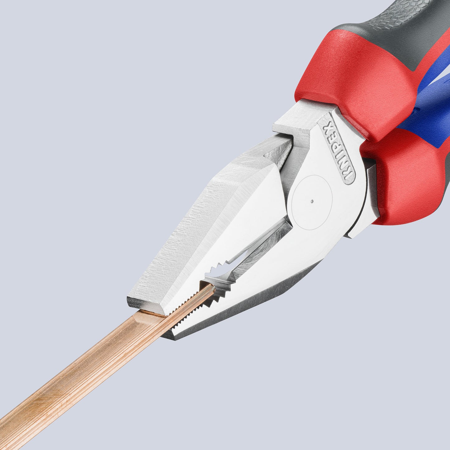KNIPEX 02 05 225 Pinza universal de alta palanca con mangos ergonómicos cromada 225 mm (9″)