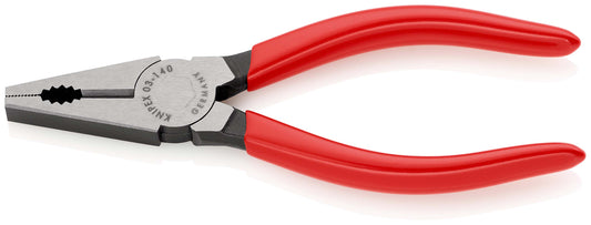 KNIPEX 03 01 140 Pinza universal recubierto de plástico acabado pavonado 140 mm