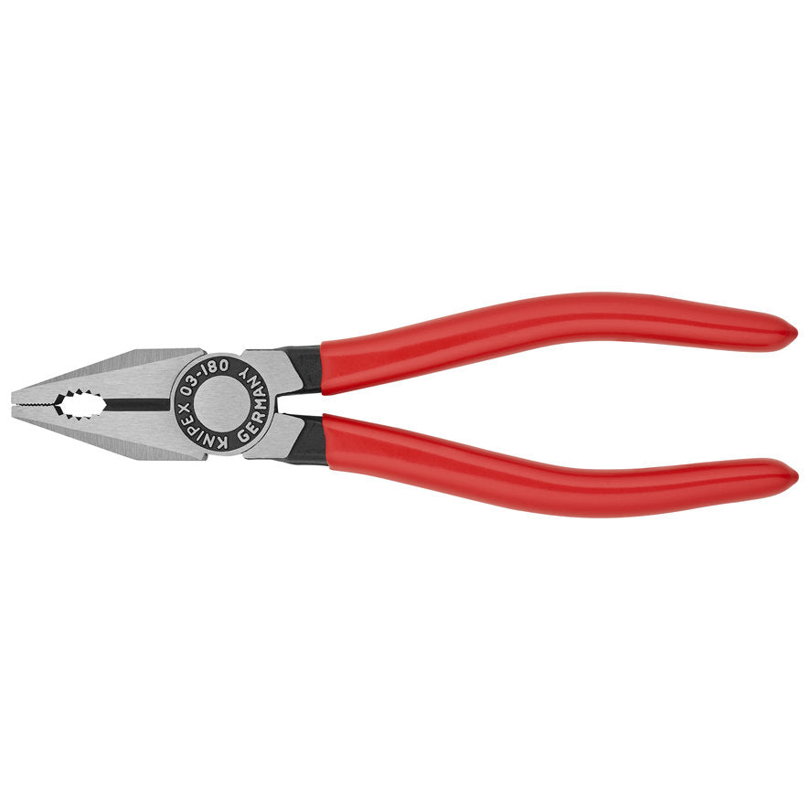 KNIPEX 03 01 180 SB Pinza universal con mangos de plástico pavonada 180 mm (7.25″)