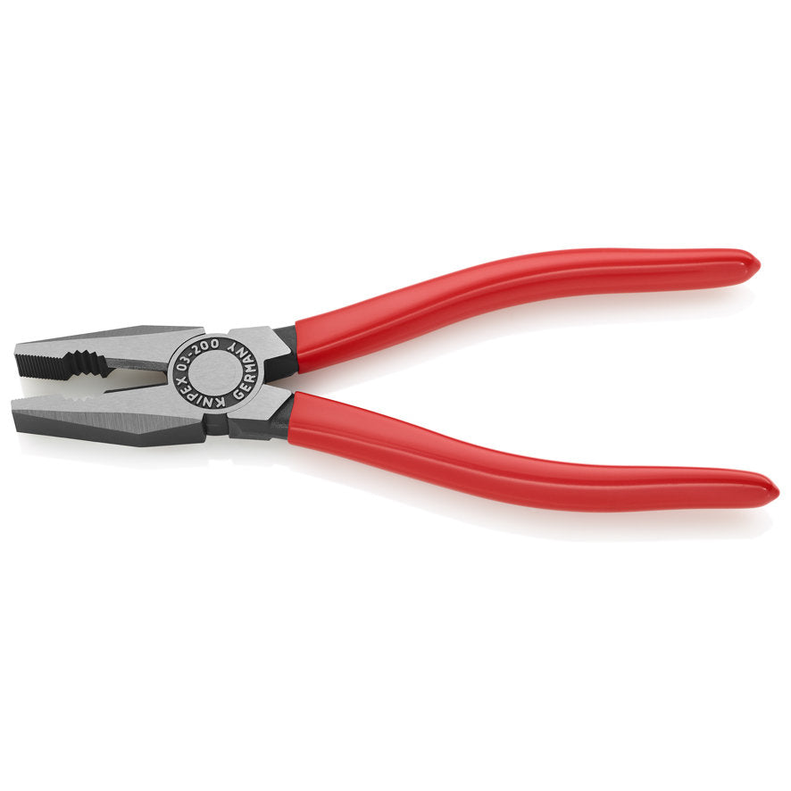 KNIPEX 03 01 200 SB Pinza universal con mangos de plástico pavonada 200 mm (8″)